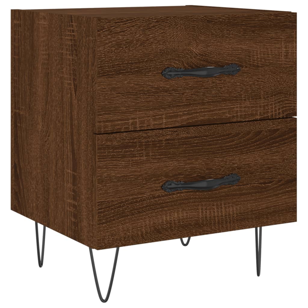 Tables de chevet 2 pcs chêne marron 40x35x47,5 cm - XIOS