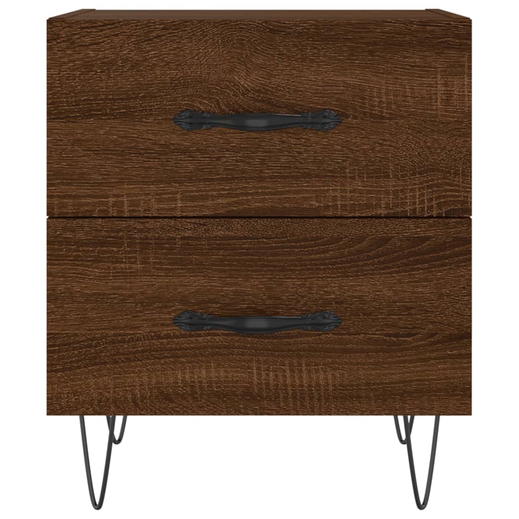 Tables de chevet 2 pcs chêne marron 40x35x47,5 cm - XIOS