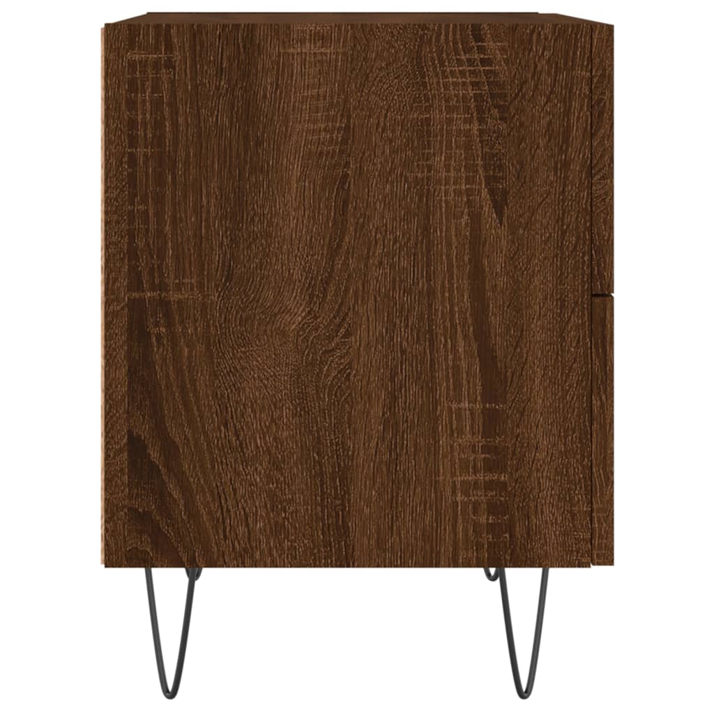 Tables de chevet 2 pcs chêne marron 40x35x47,5 cm - XIOS