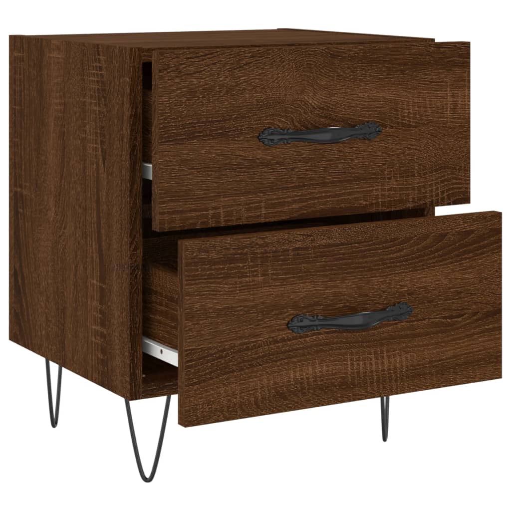 Tables de chevet 2 pcs chêne marron 40x35x47,5 cm - XIOS
