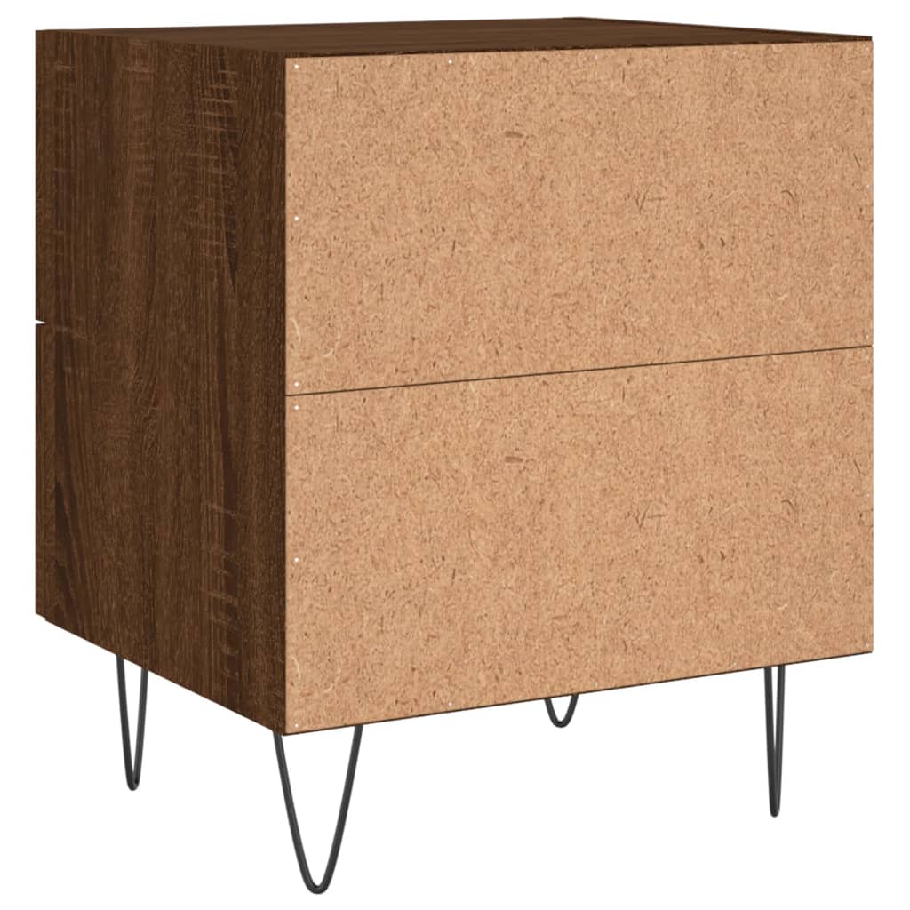 Tables de chevet 2 pcs chêne marron 40x35x47,5 cm - XIOS