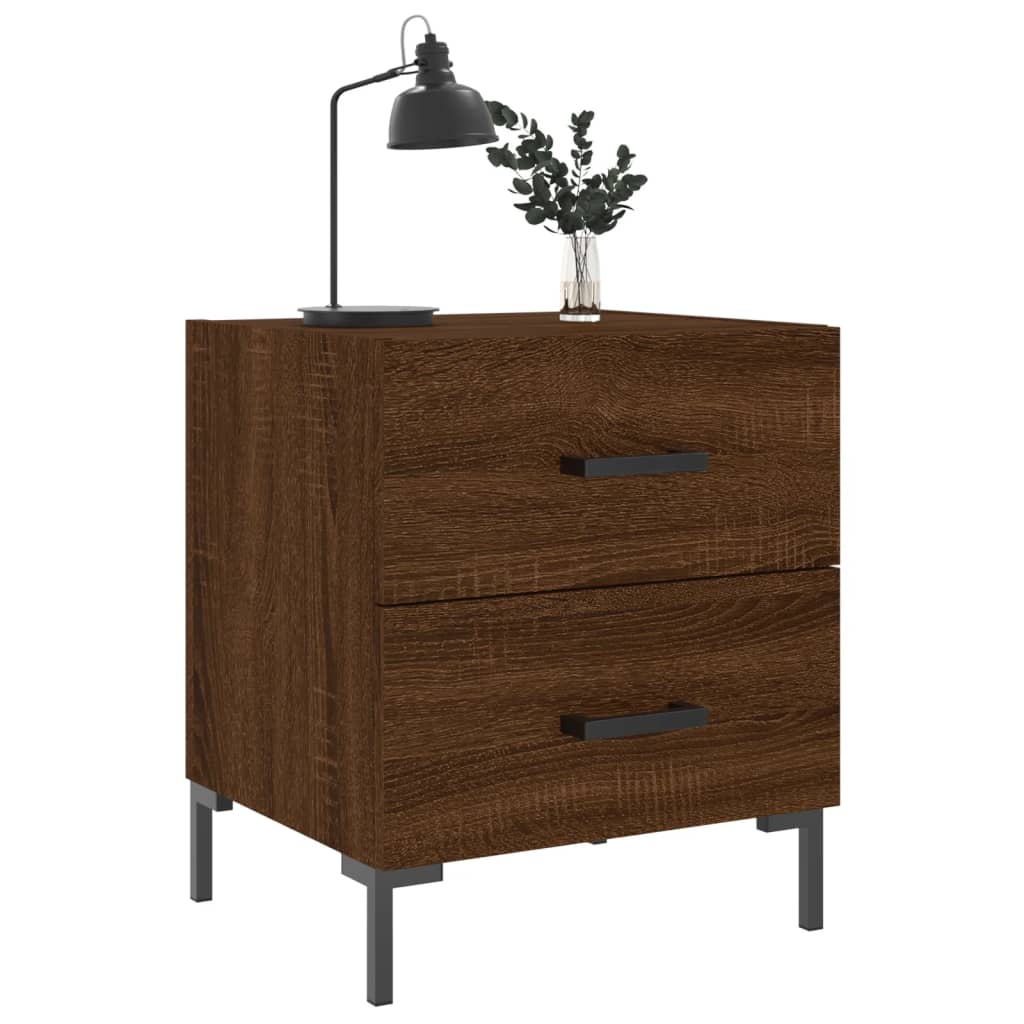 Tables de chevet 2 pcs chêne marron 40x35x47,5 cm - XIOS