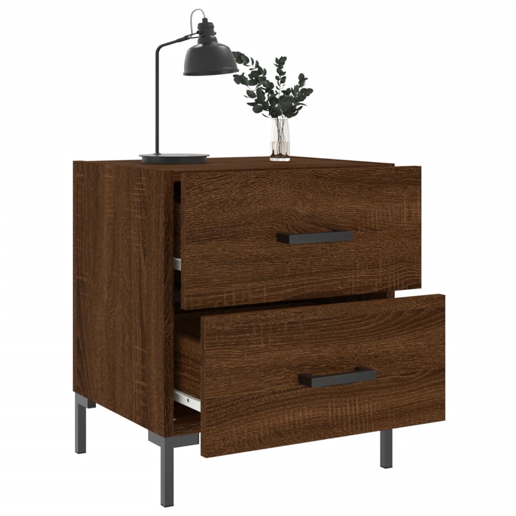 Tables de chevet 2 pcs chêne marron 40x35x47,5 cm - XIOS