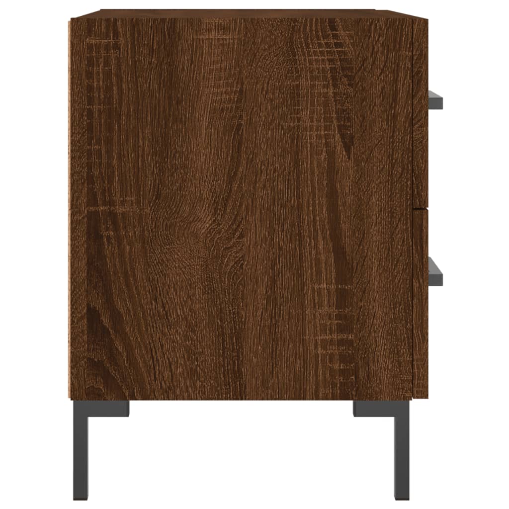 Tables de chevet 2 pcs chêne marron 40x35x47,5 cm - XIOS