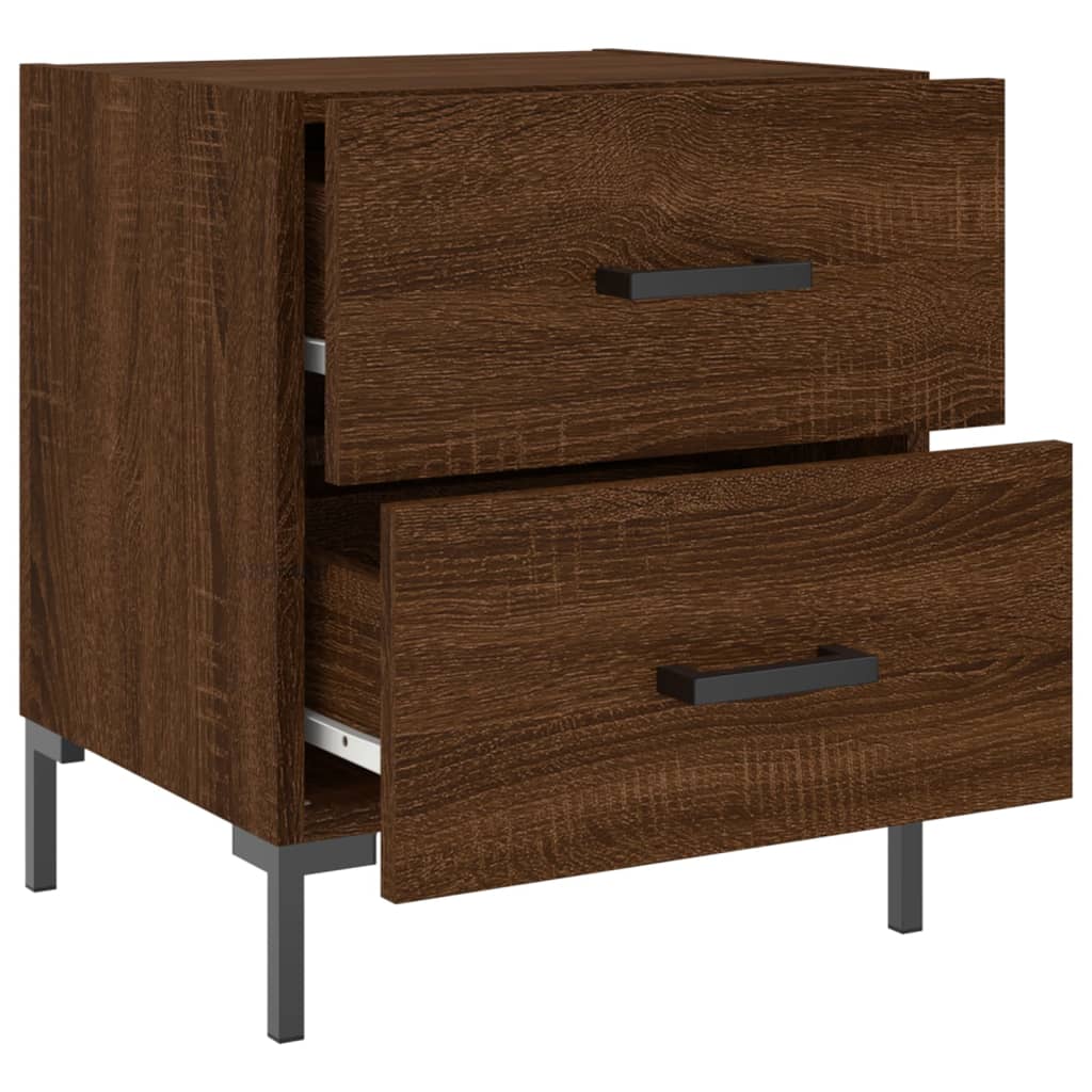Tables de chevet 2 pcs chêne marron 40x35x47,5 cm - XIOS