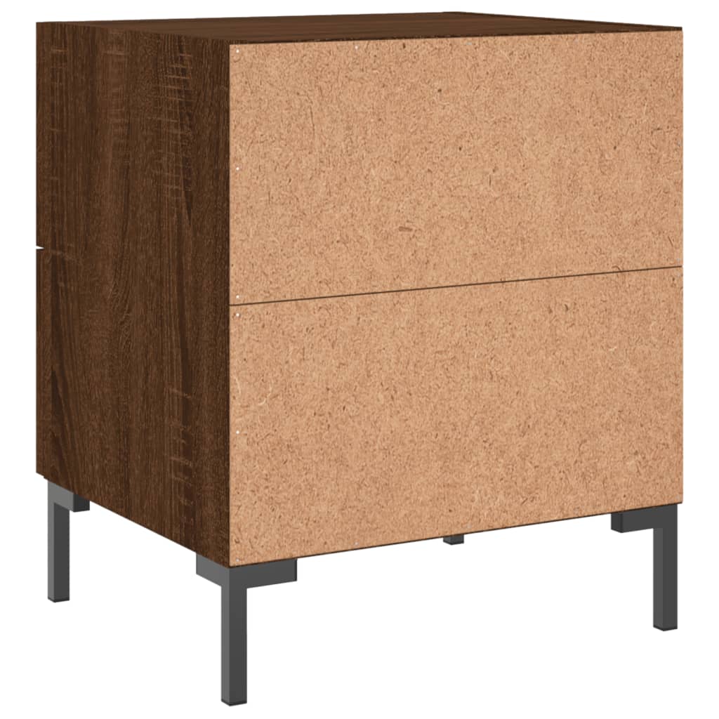 Tables de chevet 2 pcs chêne marron 40x35x47,5 cm - XIOS