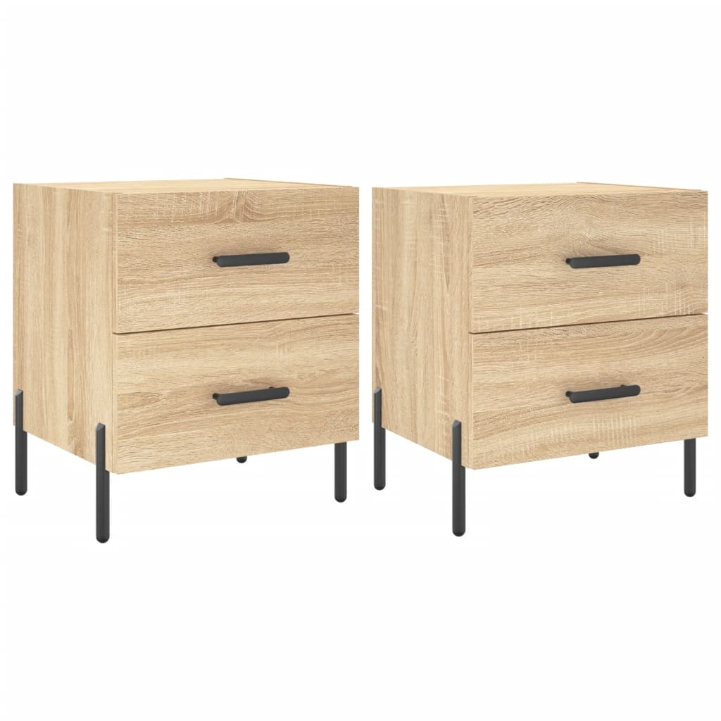 Tables de chevet 2 pcs chêne sonoma 40x35x47,5 cm - XIOS