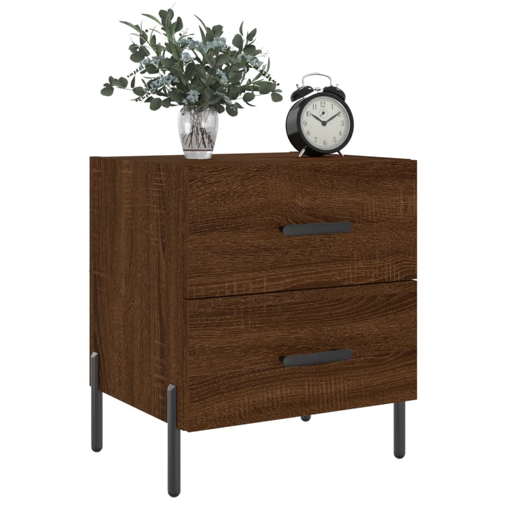 Tables de chevet 2 pcs chêne marron 40x35x47,5 cm - XIOS