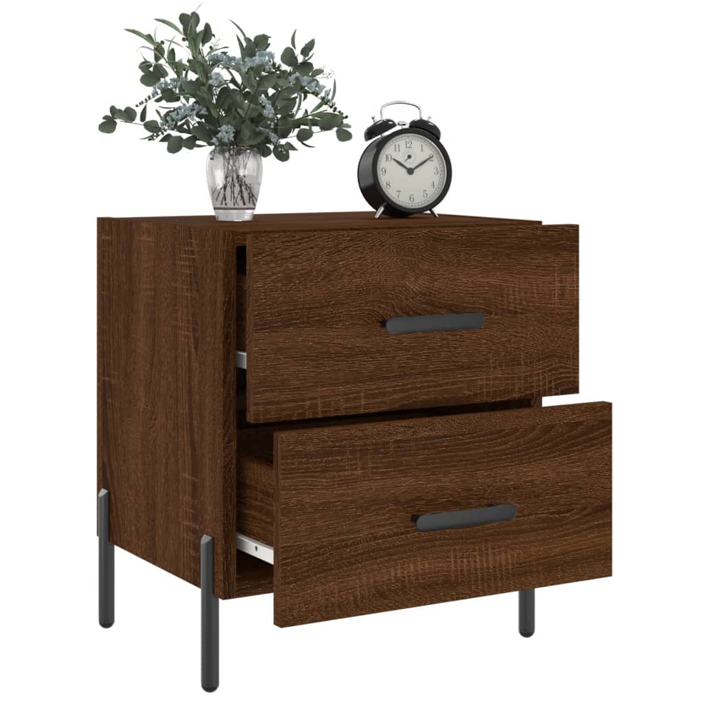 Tables de chevet 2 pcs chêne marron 40x35x47,5 cm - XIOS