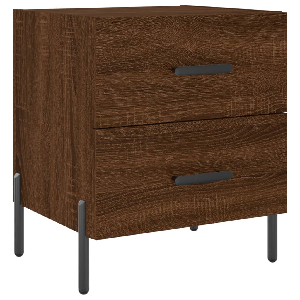 Tables de chevet 2 pcs chêne marron 40x35x47,5 cm - XIOS