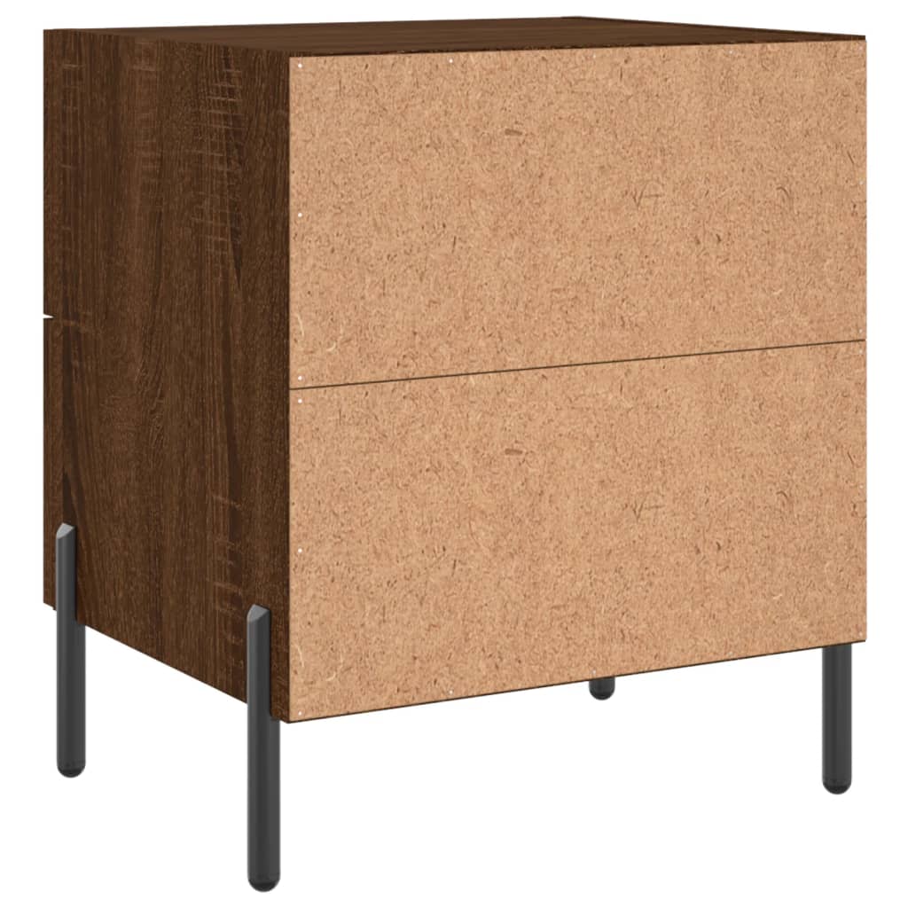Tables de chevet 2 pcs chêne marron 40x35x47,5 cm - XIOS