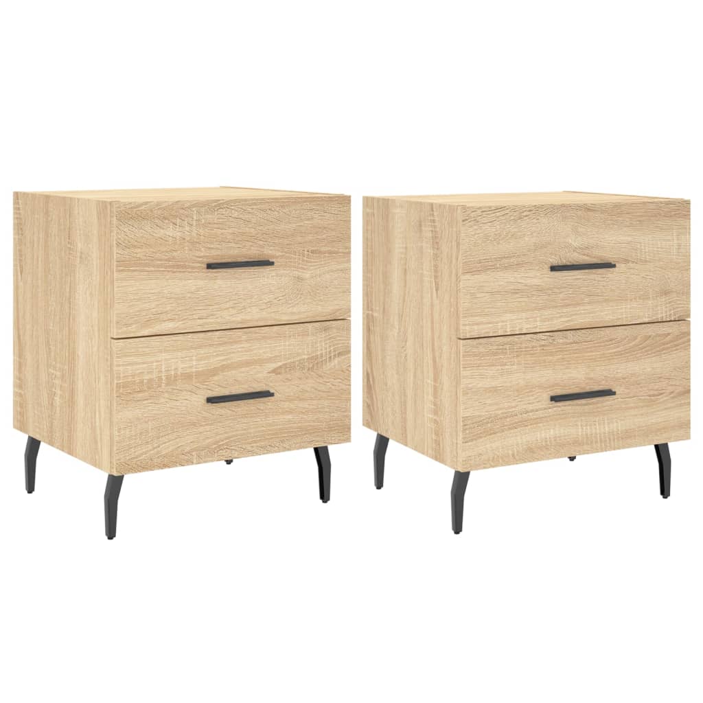 Tables de chevet 2 pcs chêne sonoma 40x35x47,5 cm - XIOS