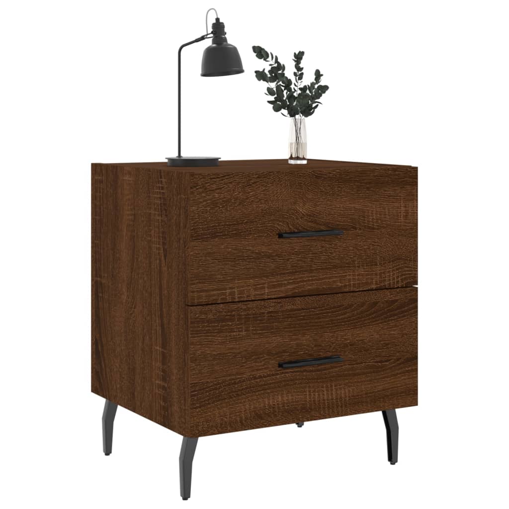 Tables de chevet 2 pcs chêne marron 40x35x47,5 cm - XIOS