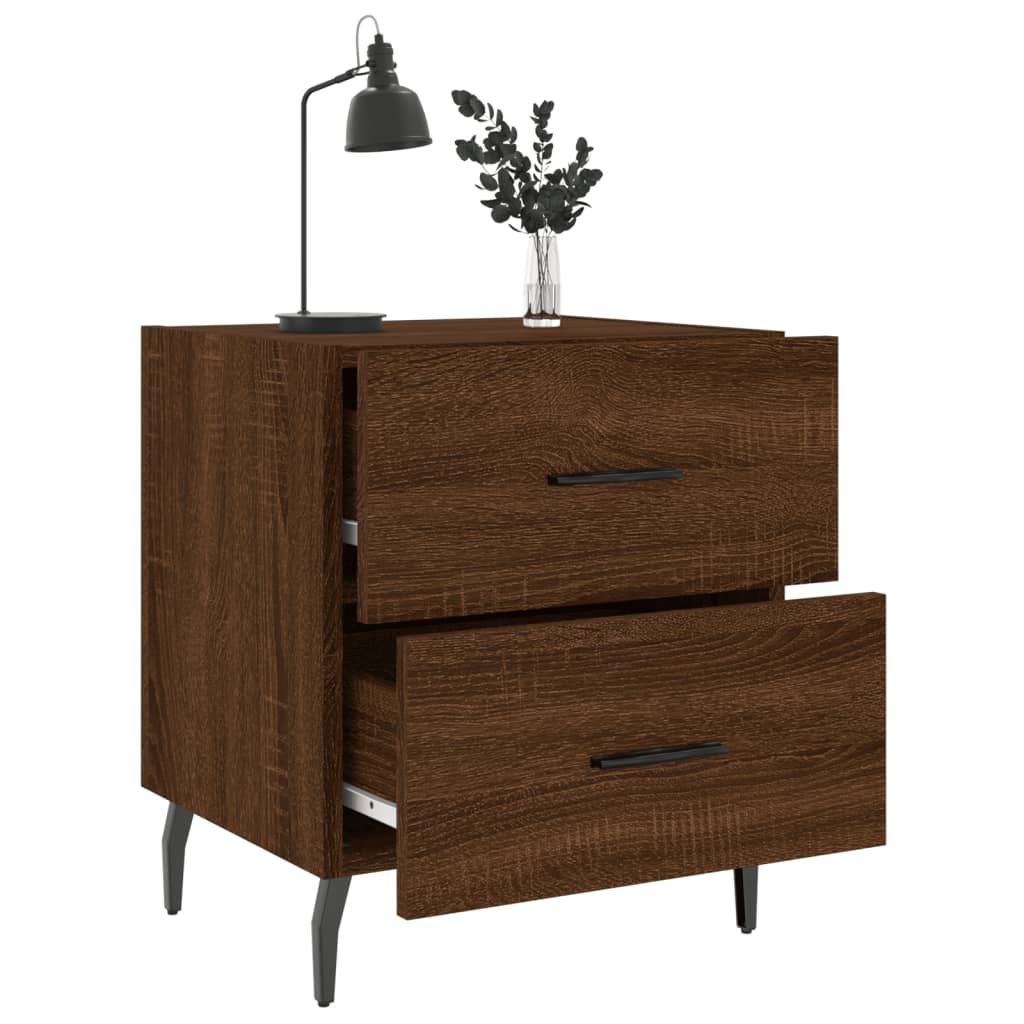 Tables de chevet 2 pcs chêne marron 40x35x47,5 cm - XIOS