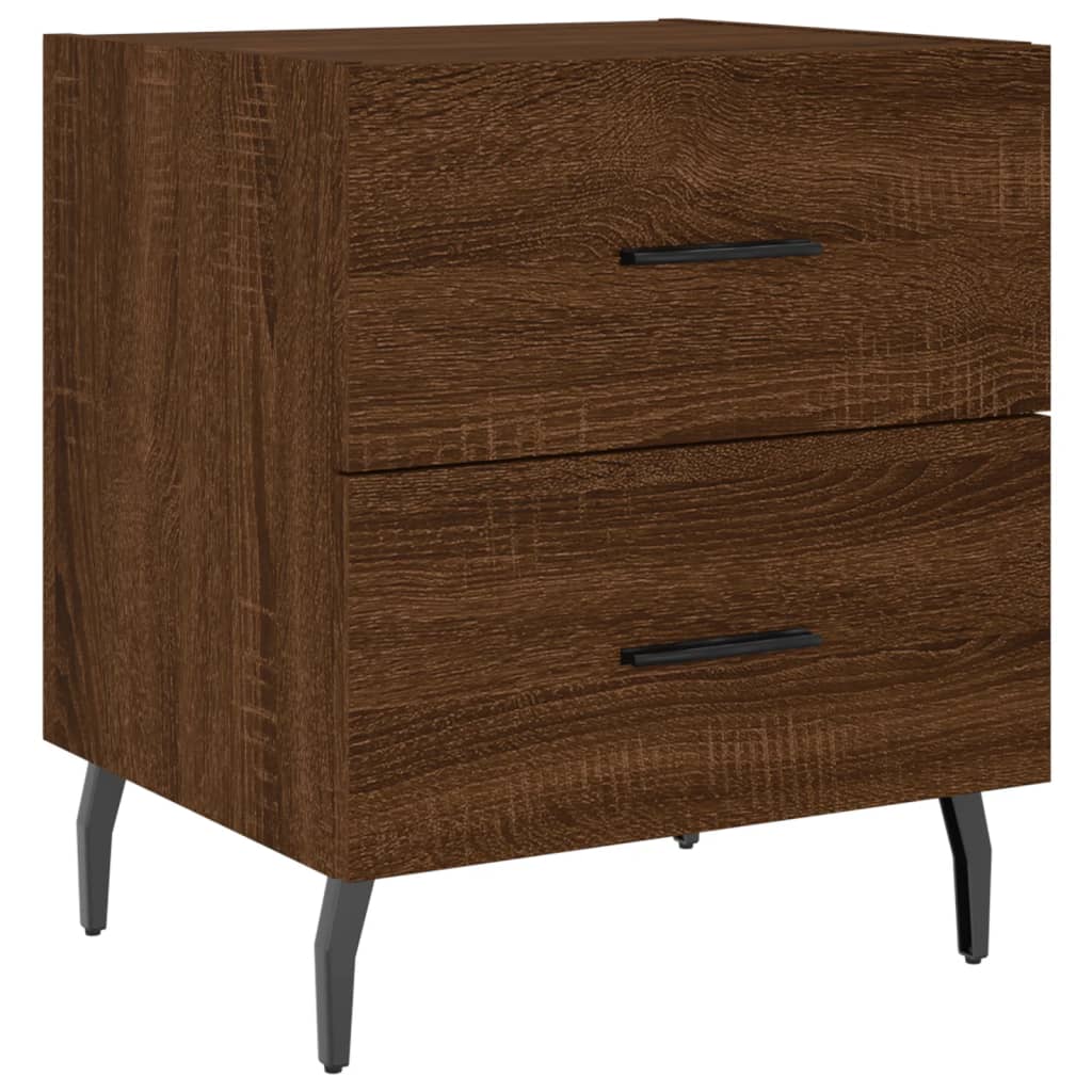 Tables de chevet 2 pcs chêne marron 40x35x47,5 cm - XIOS