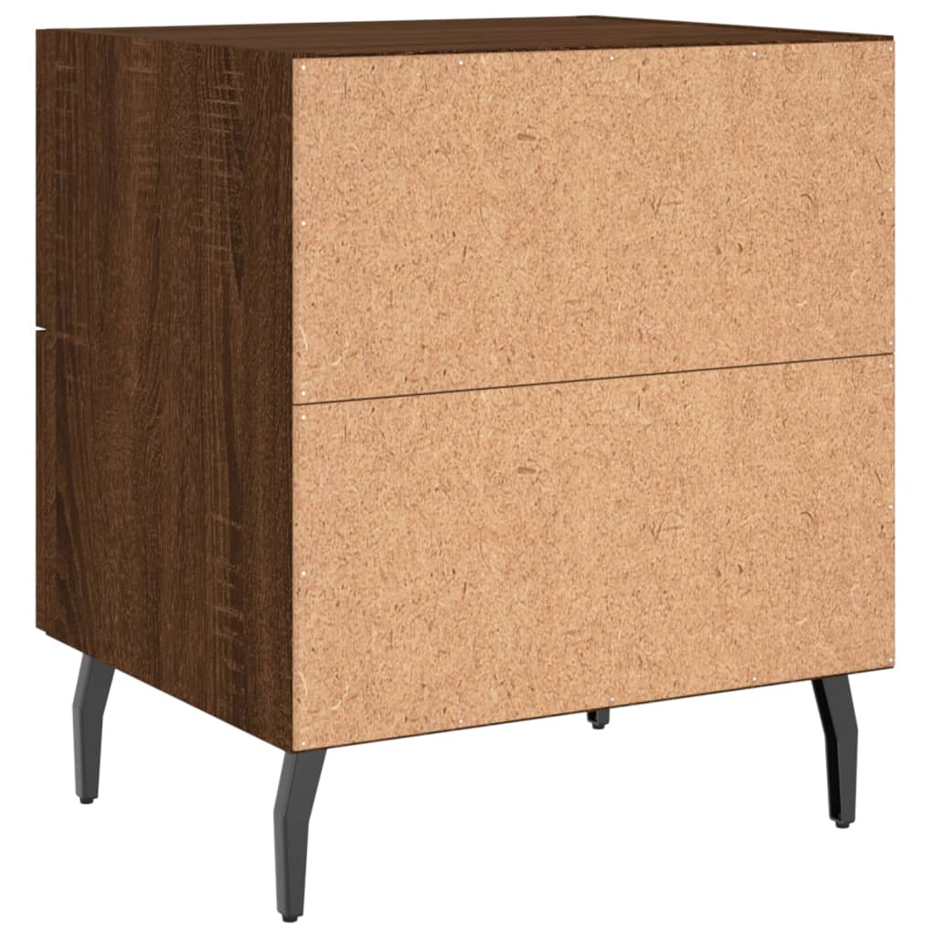 Tables de chevet 2 pcs chêne marron 40x35x47,5 cm - XIOS