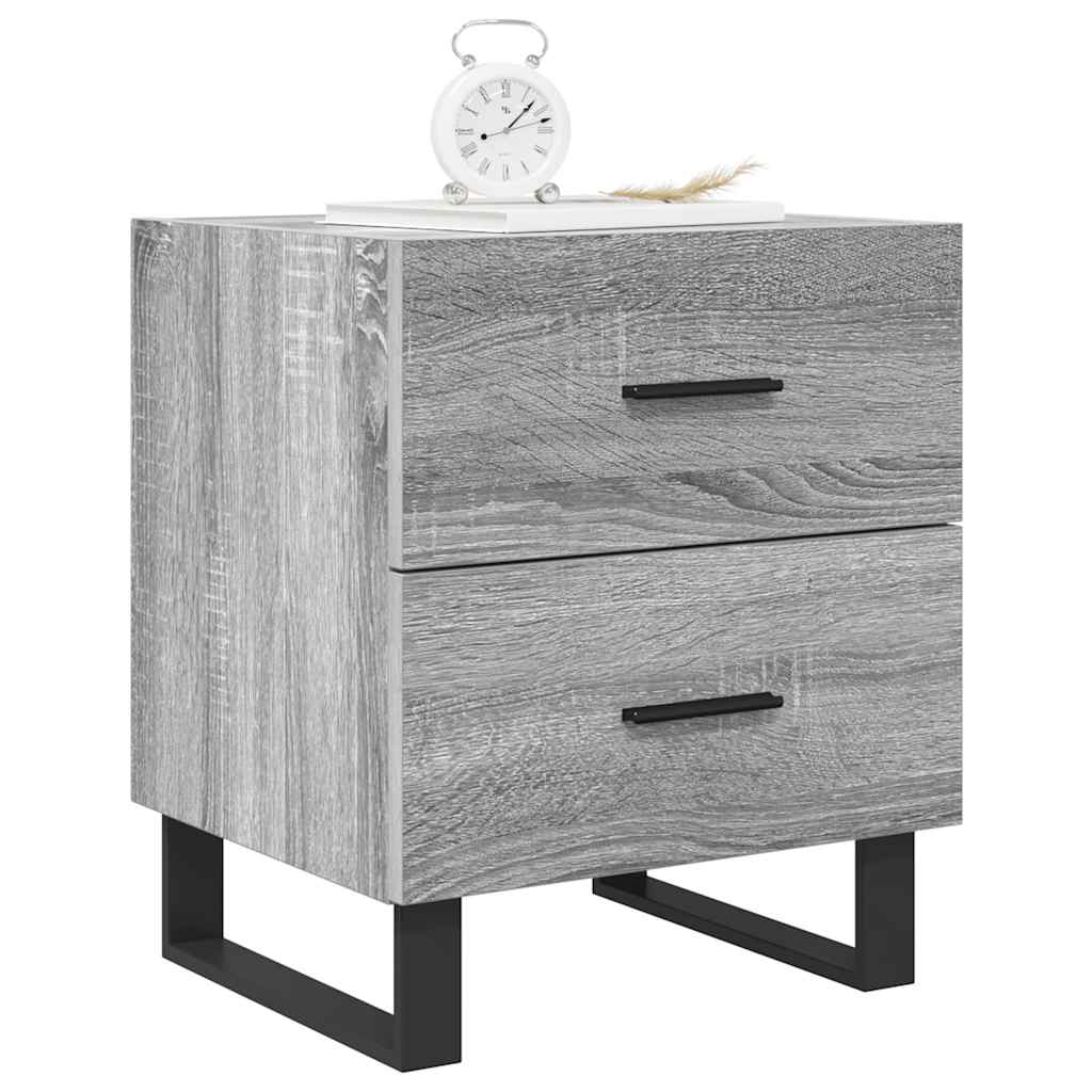 Tables de chevet 2 pcs sonoma gris 40x35x47,5 cm - XIOS