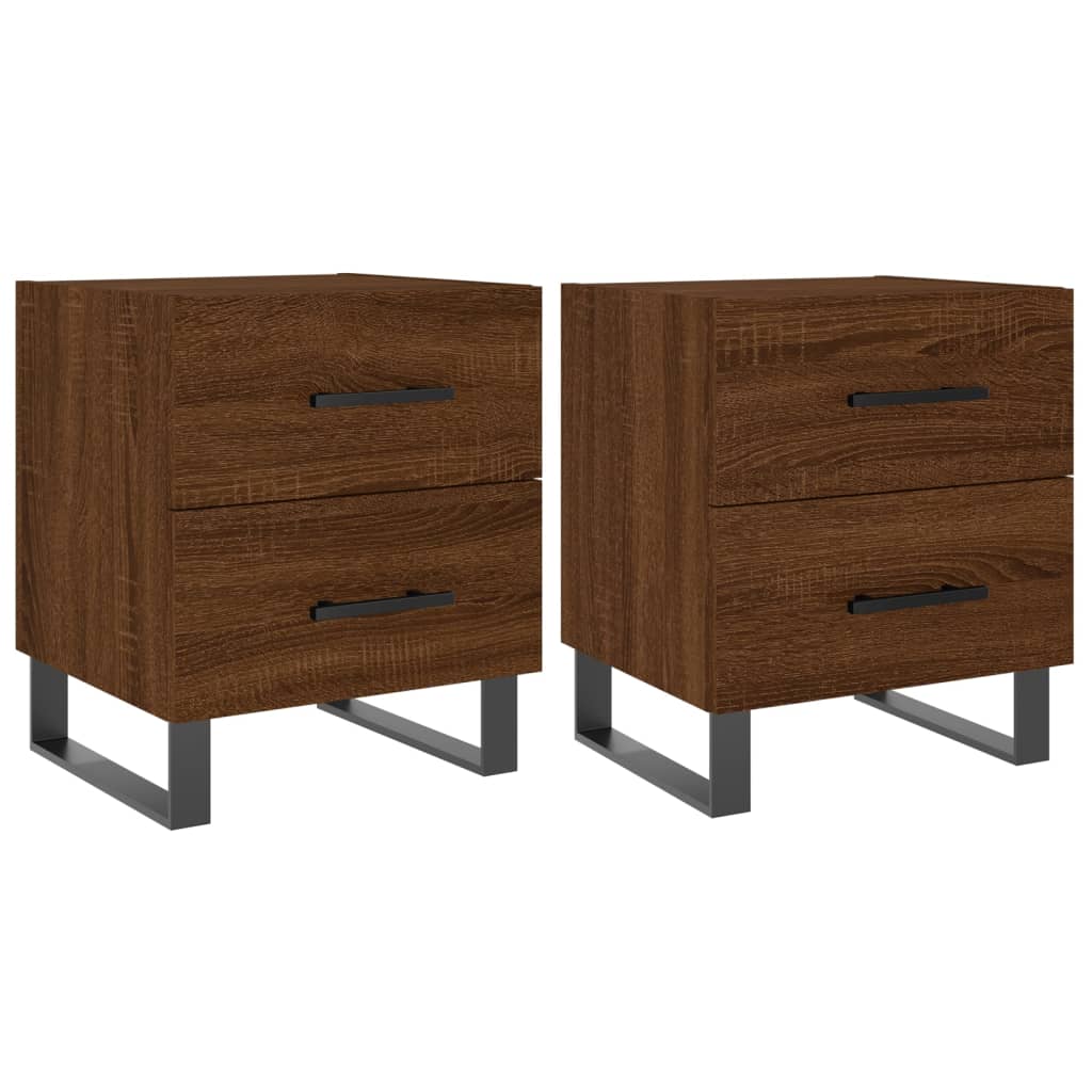 Tables de chevet 2 pcs chêne marron 40x35x47,5 cm - XIOS