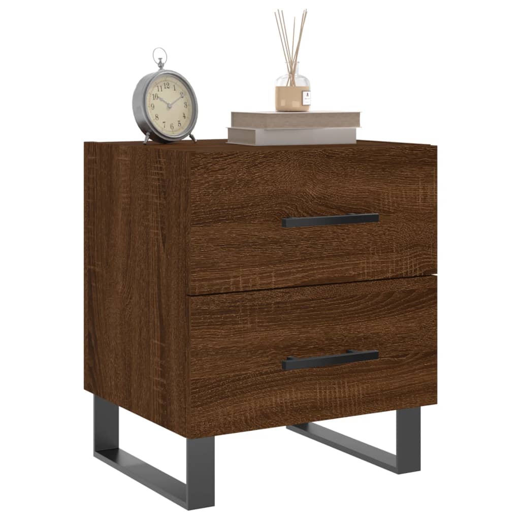 Tables de chevet 2 pcs chêne marron 40x35x47,5 cm - XIOS
