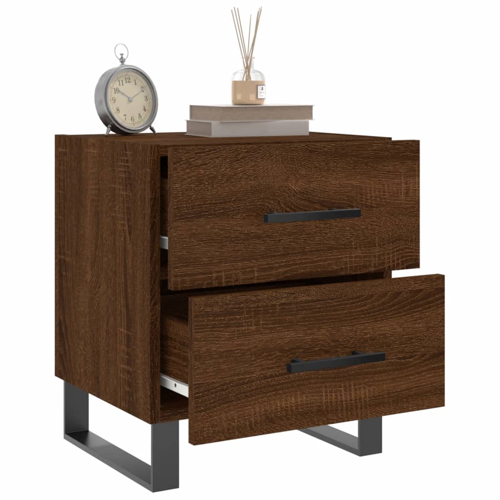 Tables de chevet 2 pcs chêne marron 40x35x47,5 cm - XIOS