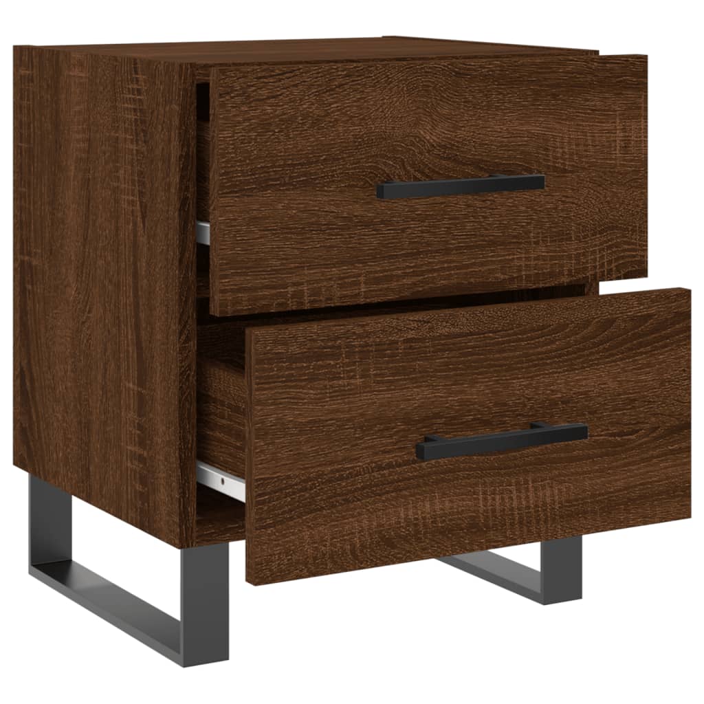 Tables de chevet 2 pcs chêne marron 40x35x47,5 cm - XIOS