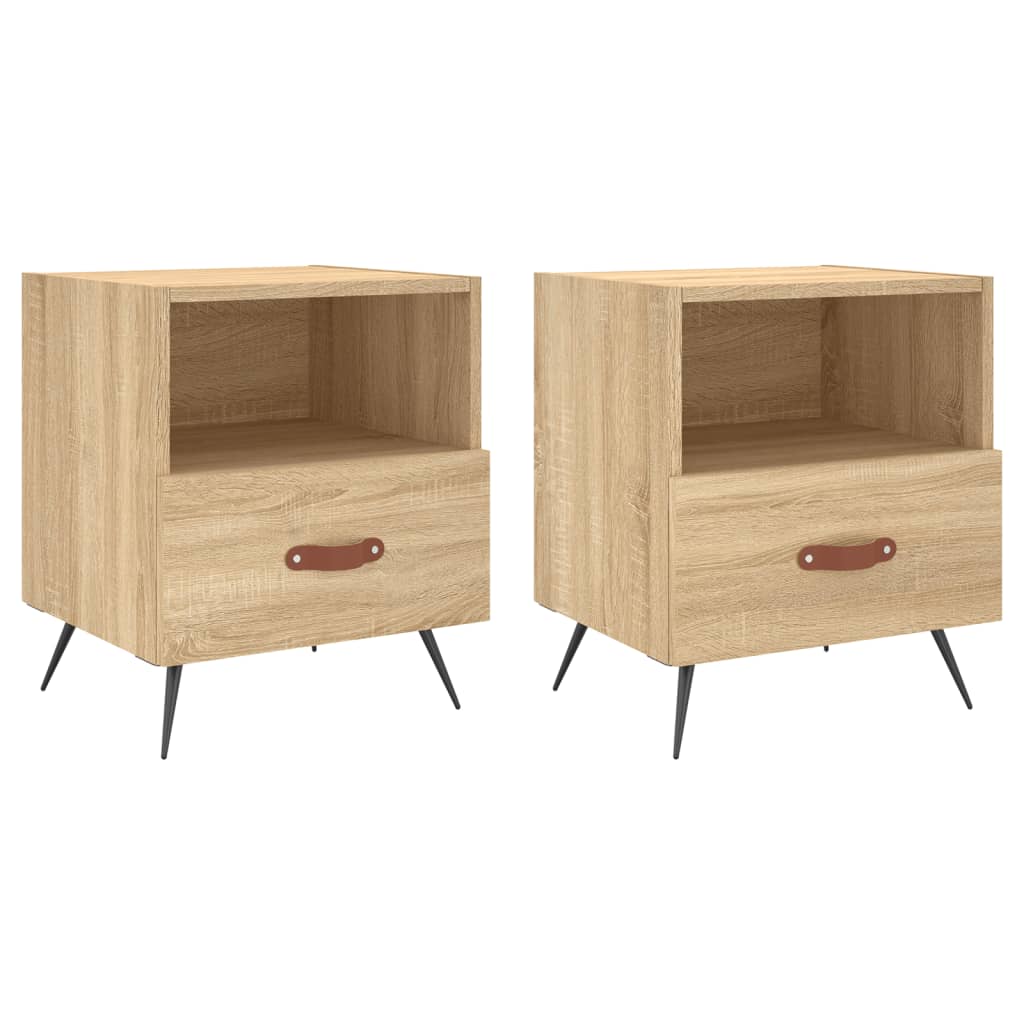 Tables de chevet 2 pcs chêne sonoma 40x35x47,5 cm - XIOS