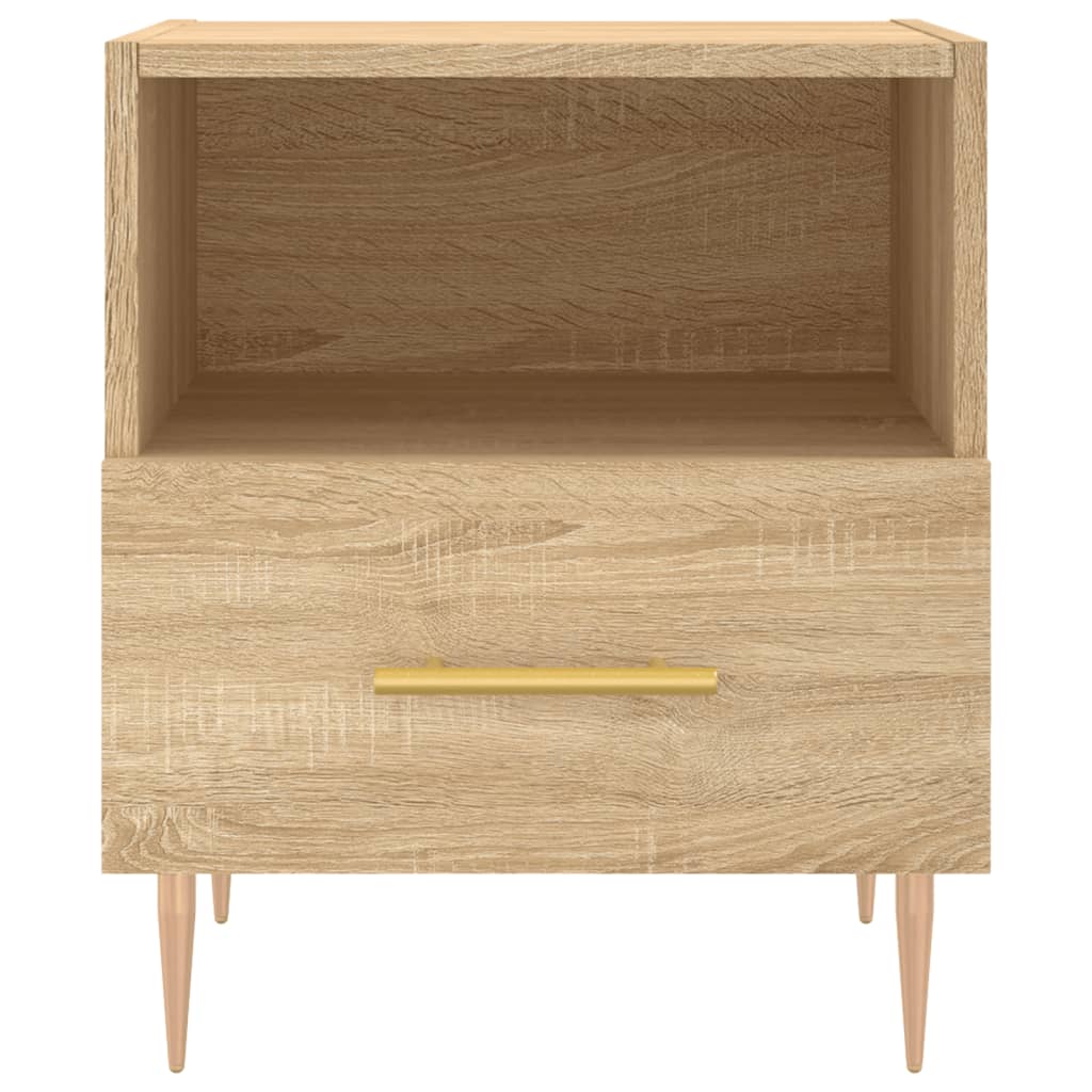 Table de chevet chêne sonoma 40x35x47,5 cm bois d’ingénierie - XIOS
