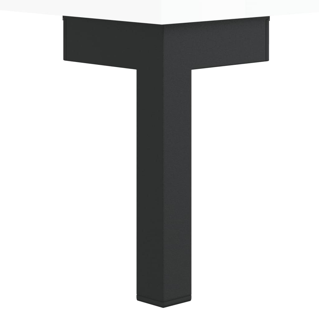 Tables de chevet 2 pcs blanc brillant 40x35x47,5 cm - XIOS