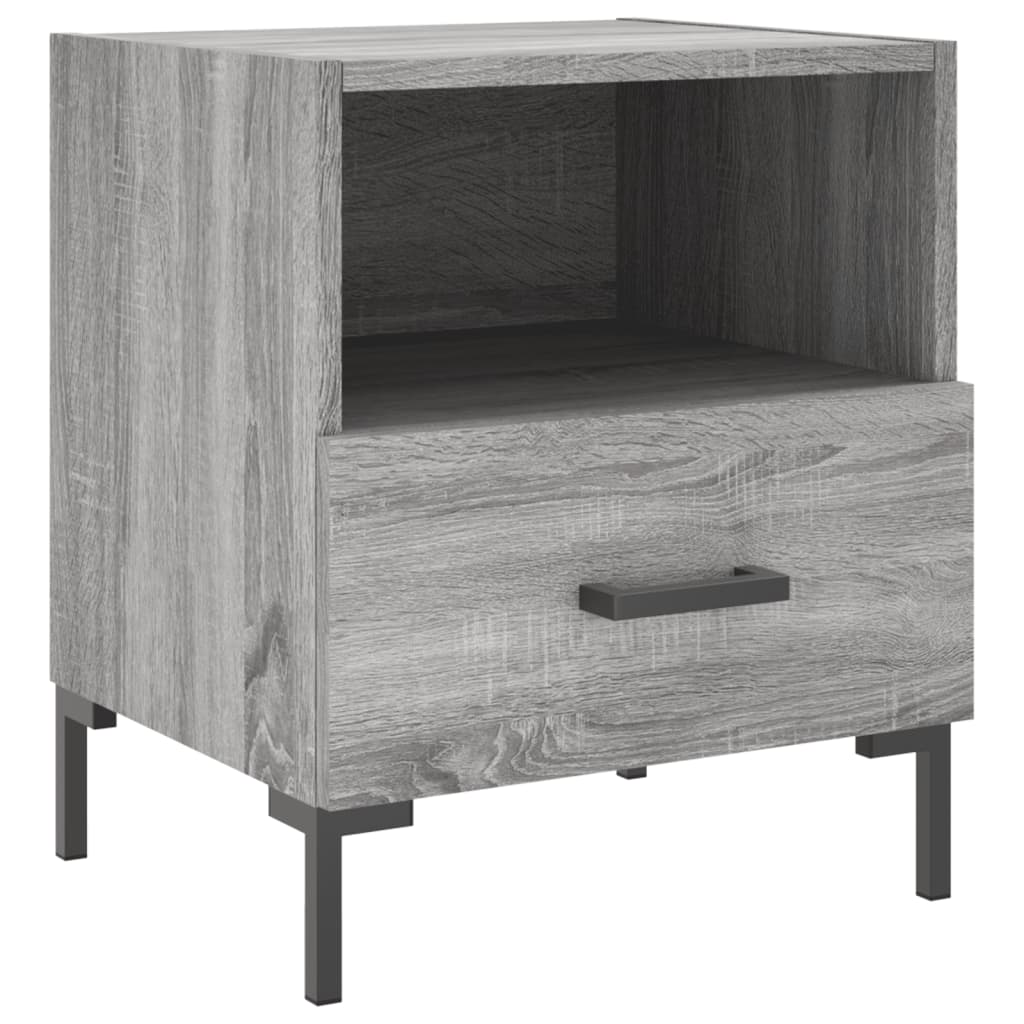 Tables de chevet 2 pcs sonoma gris 40x35x47,5 cm - XIOS
