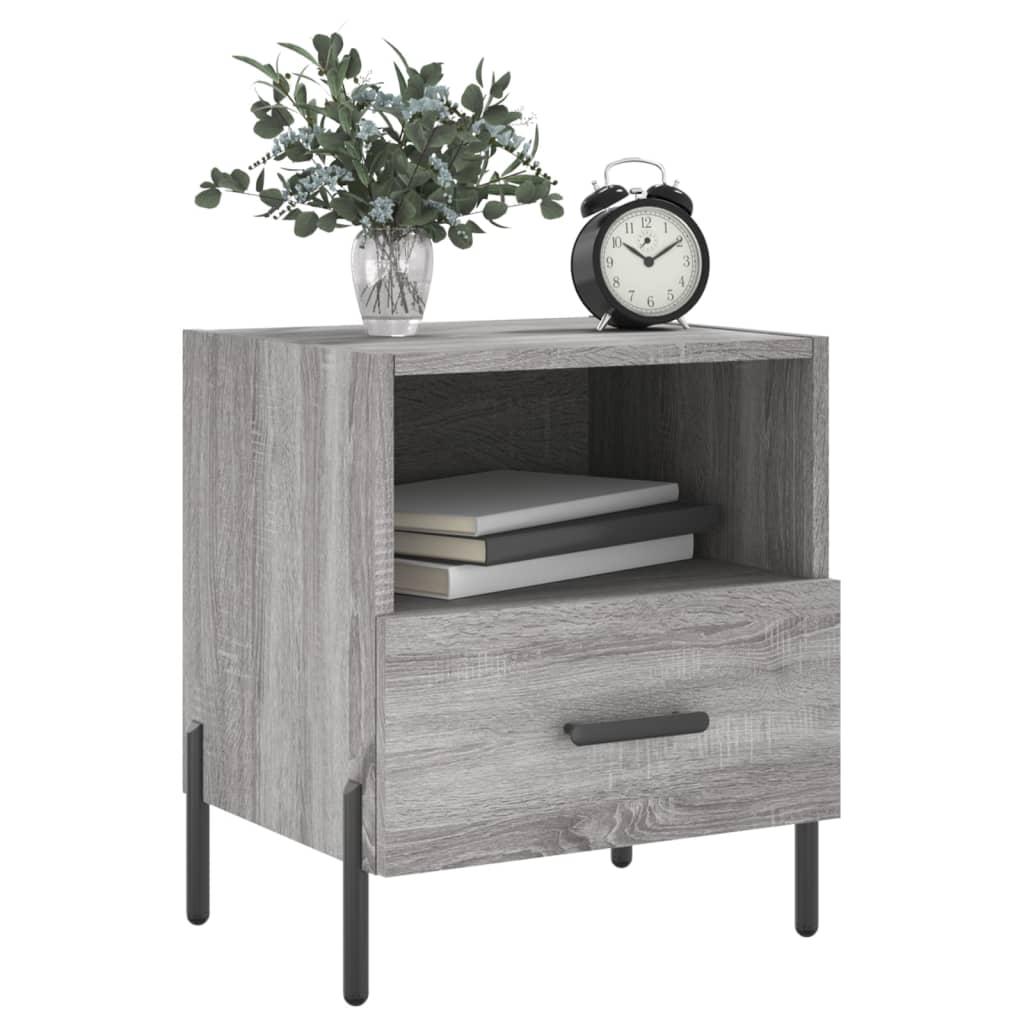 Tables de chevet 2 pcs sonoma gris 40x35x47,5 cm - XIOS
