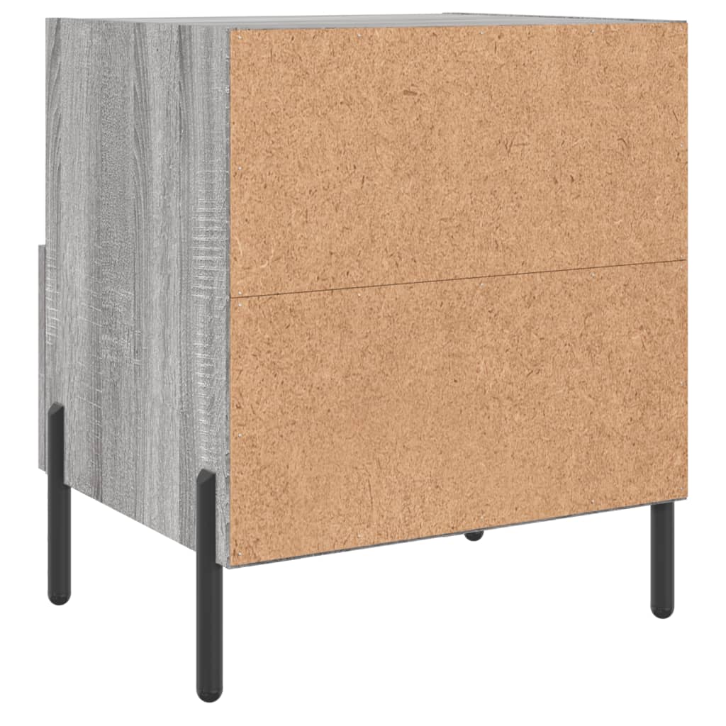 Tables de chevet 2 pcs sonoma gris 40x35x47,5 cm - XIOS