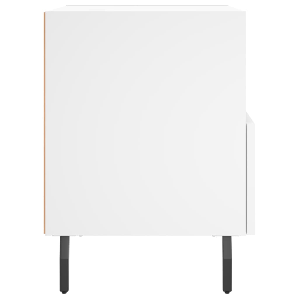 Tables de chevet 2 pcs blanc 40x35x47,5 cm bois d’ingénierie - XIOS