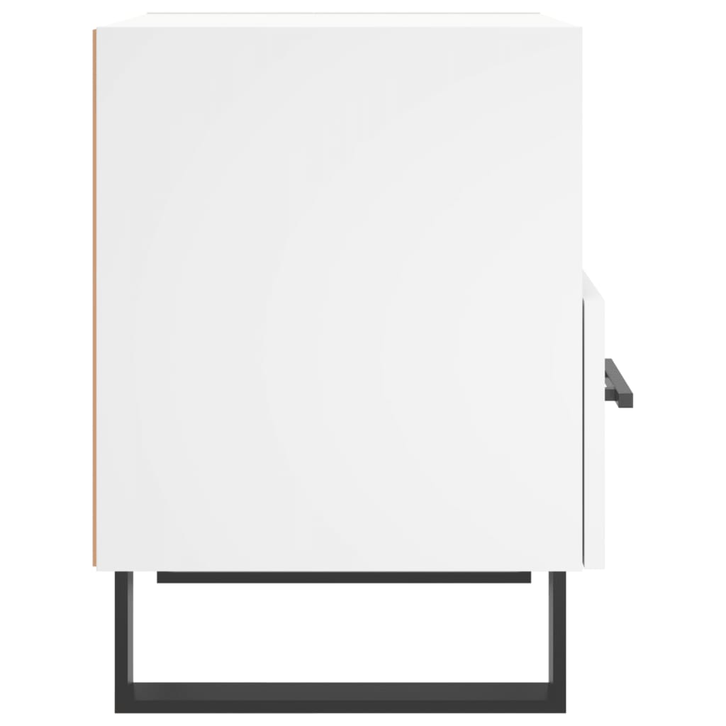 Table de chevet blanc 40x35x47,5 cm bois d’ingénierie - XIOS