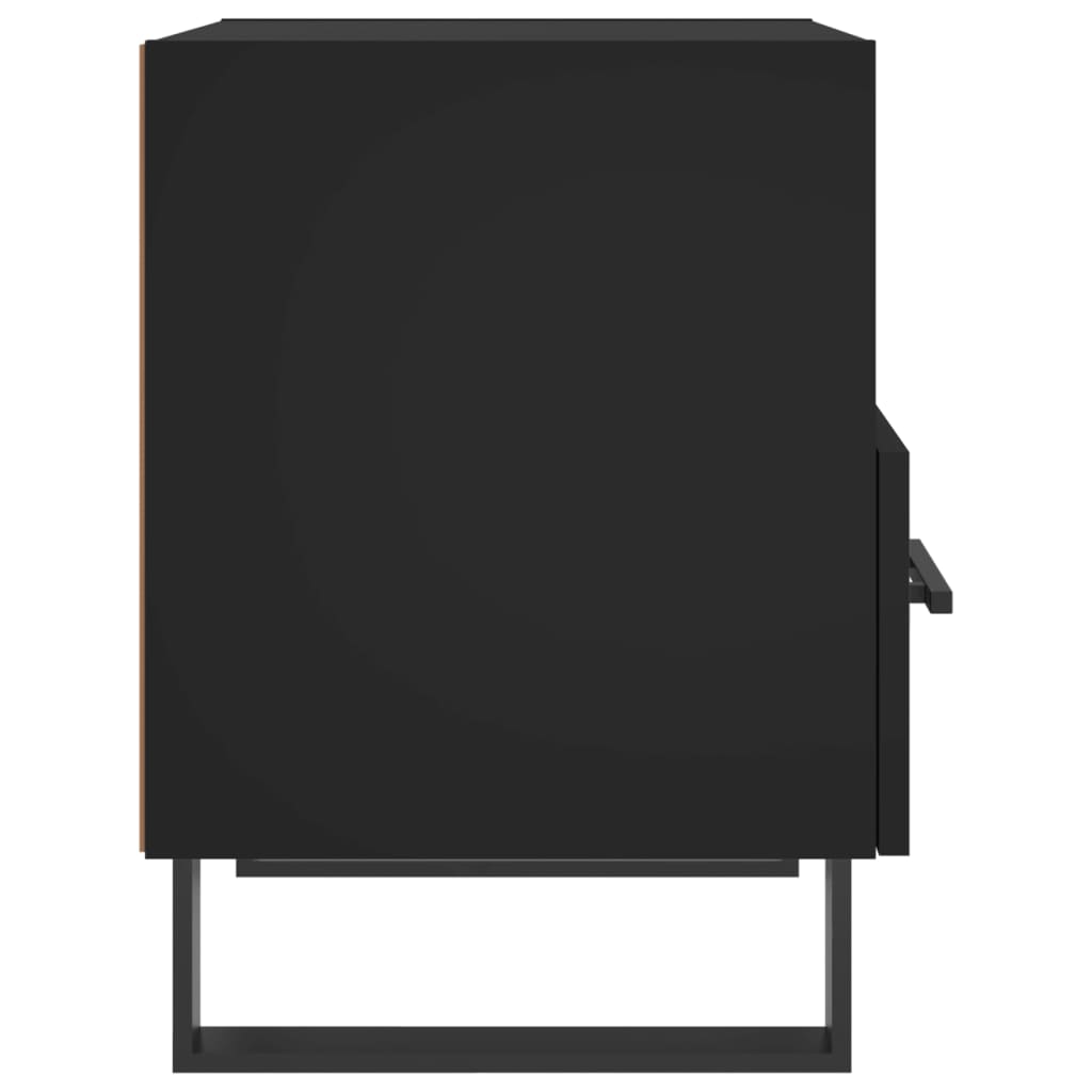 Tables de chevet 2 pcs noir 40x35x47,5 cm bois d’ingénierie - XIOS