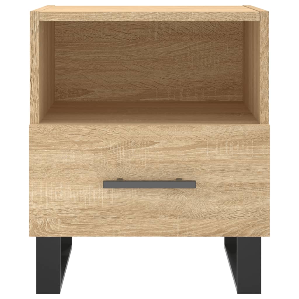 Table de chevet chêne sonoma 40x35x47,5 cm bois d’ingénierie