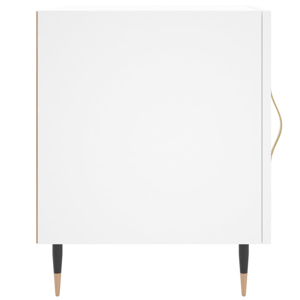 Tables de chevet 2 pcs blanc 40x40x50 cm bois d’ingénierie - XIOS