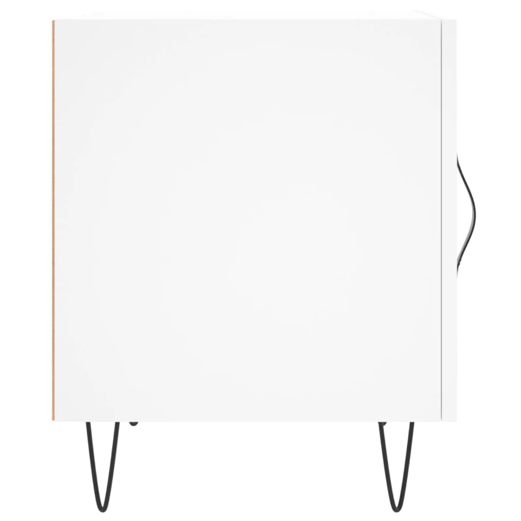 Tables de chevet 2 pcs blanc 40x40x50 cm bois d’ingénierie - XIOS