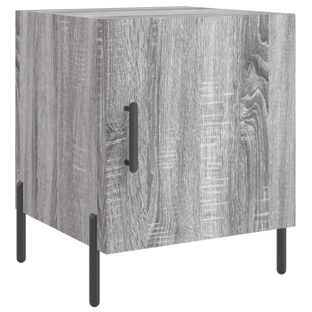 Table de chevet sonoma gris 40x40x50 cm bois d'ingénierie - XIOS