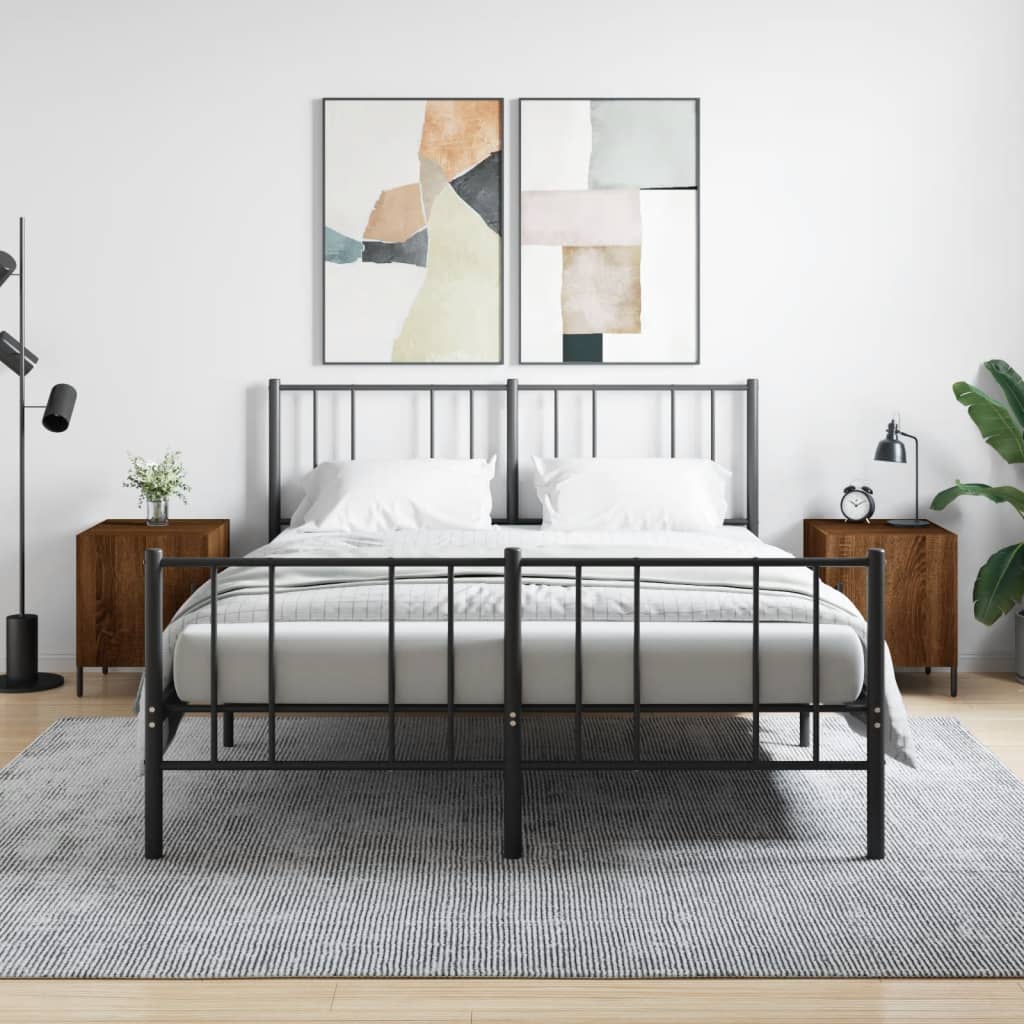 Tables de chevet 2pcs chêne marron 40x40x50cm bois d'ingénierie - XIOS