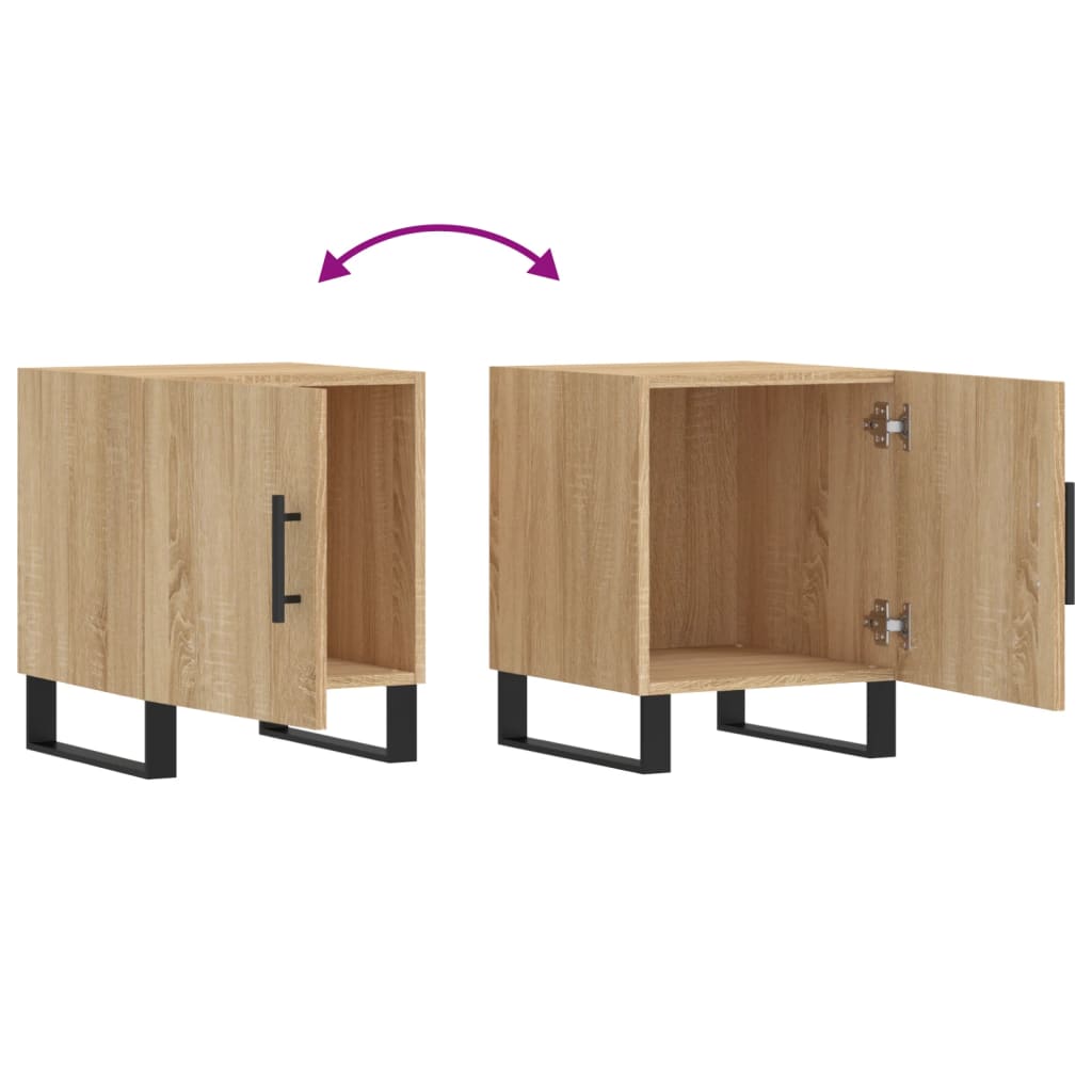 Tables de chevet 2 pcs chêne sonoma 40x40x50 cm bois ingénierie - XIOS