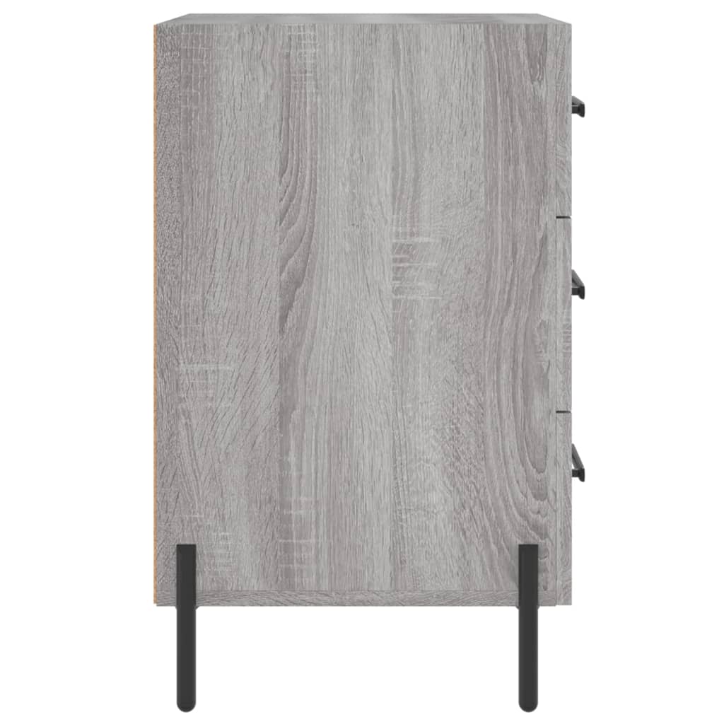 Table de chevet sonoma gris 40x40x66 cm bois d'ingénierie - XIOS