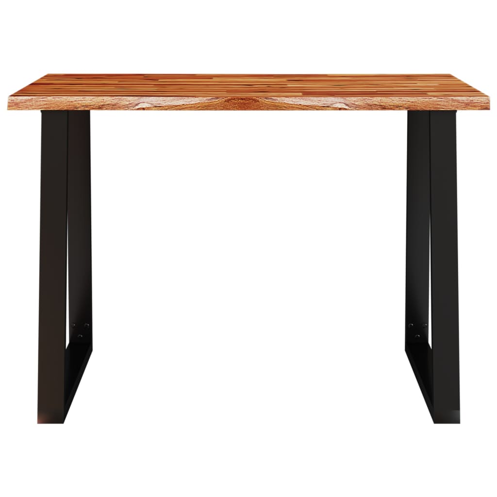 Table à manger 110x70x75 cm bois d'acacia solide à bord vif - XIOS
