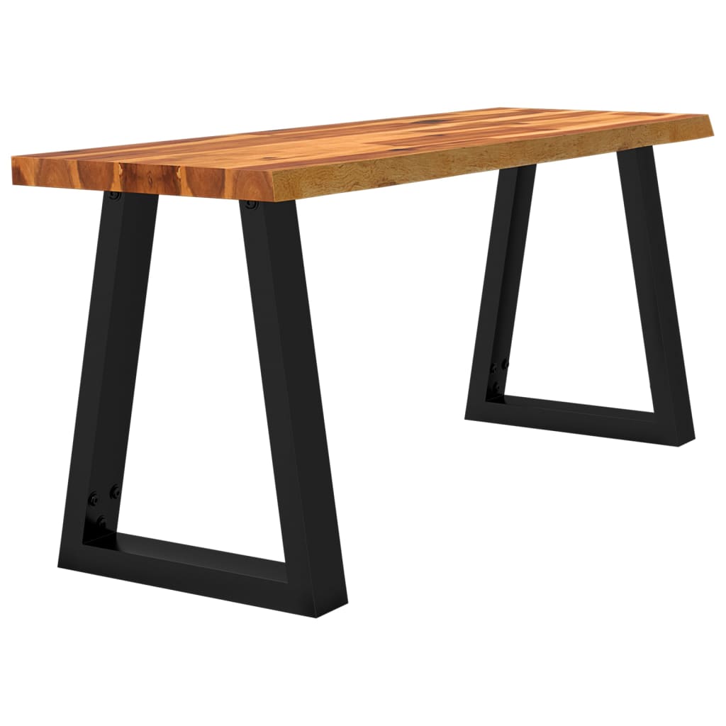 Banc avec bord vivant 110 cm bois d'acacia massif - XIOS