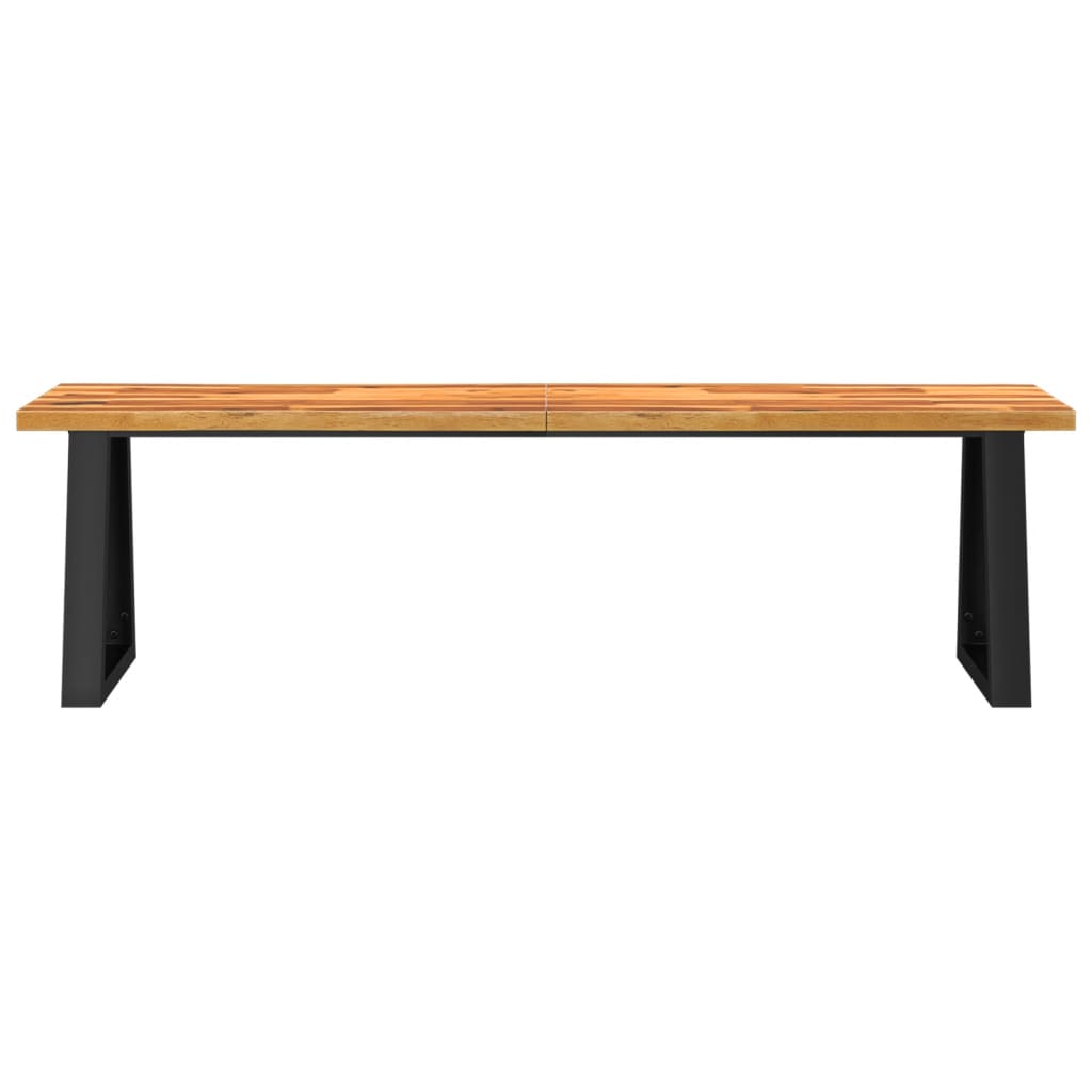 Banc avec bord vivant 160 cm bois d'acacia massif - XIOS