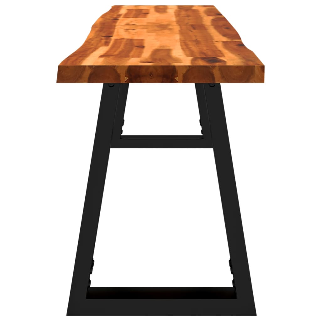 Banc avec bord vivant 160 cm bois d'acacia massif - XIOS