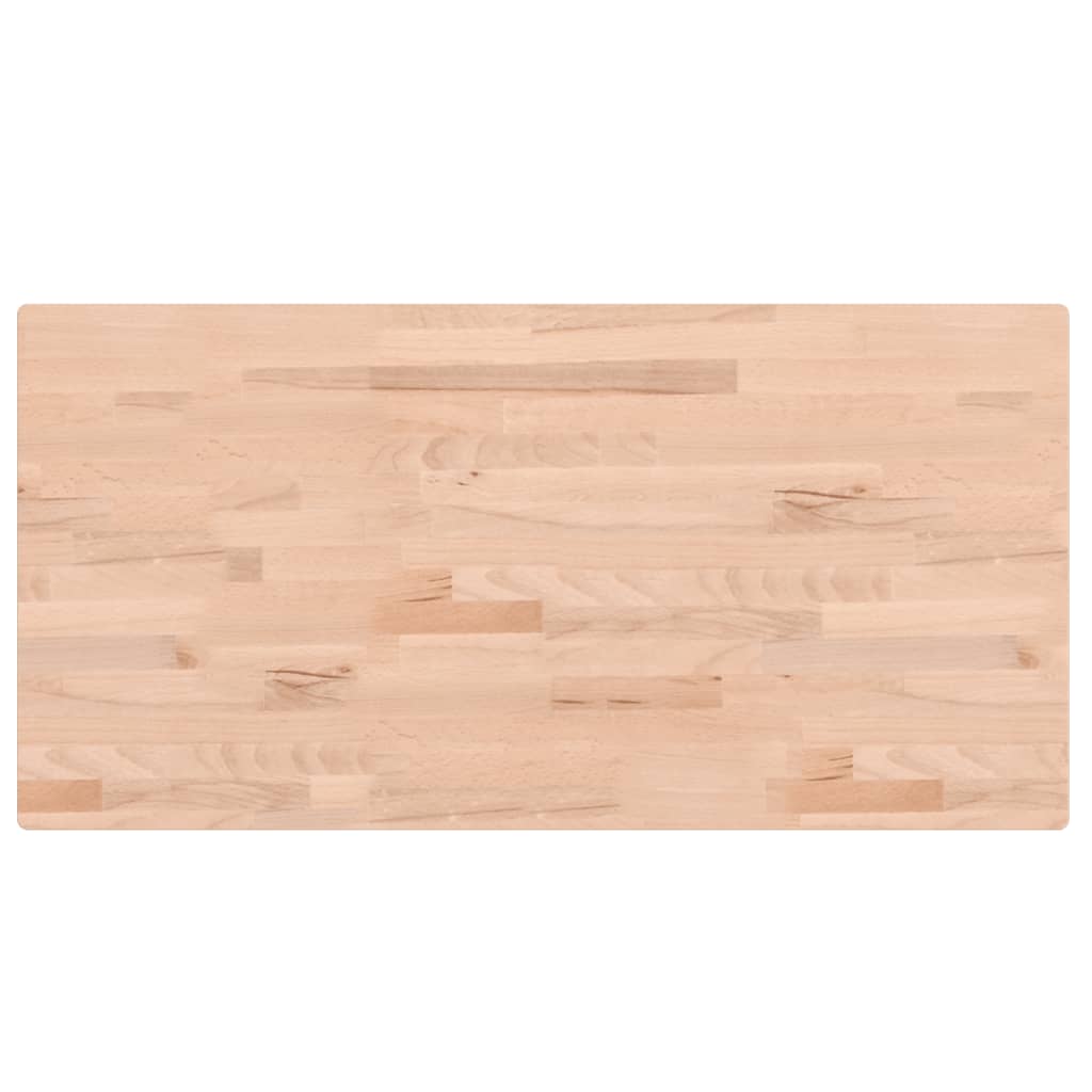 Dessus de table 100x50x4 cm rectangulaire bois massif de hêtre Plateaux de table vidaXL