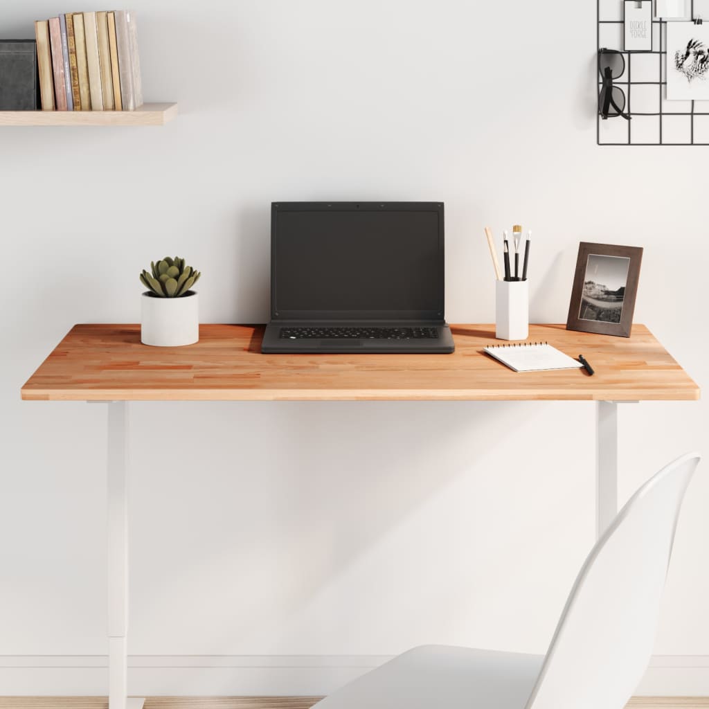 Dessus de table 100x50x1,5cm rectangulaire bois massif de hêtre - XIOS