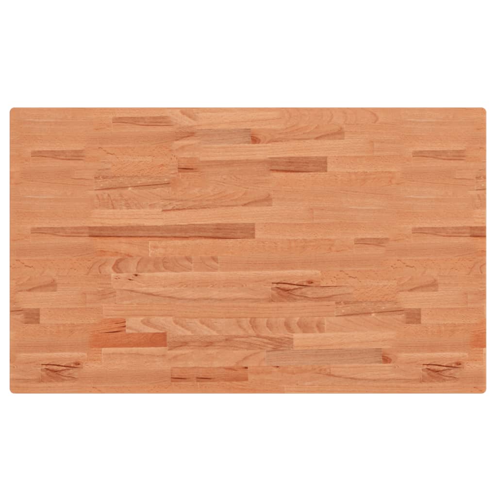 Dessus de table 100x60x1,5cm rectangulaire bois massif de hêtre Plateaux de table vidaXL