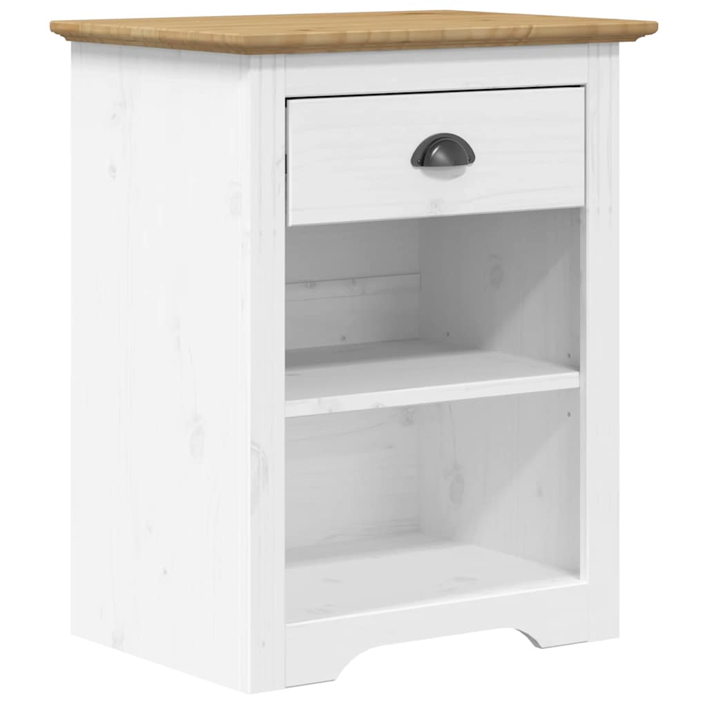 Table de chevet BODO marron 53x38,5x67 cm bois de pin massif - XIOS