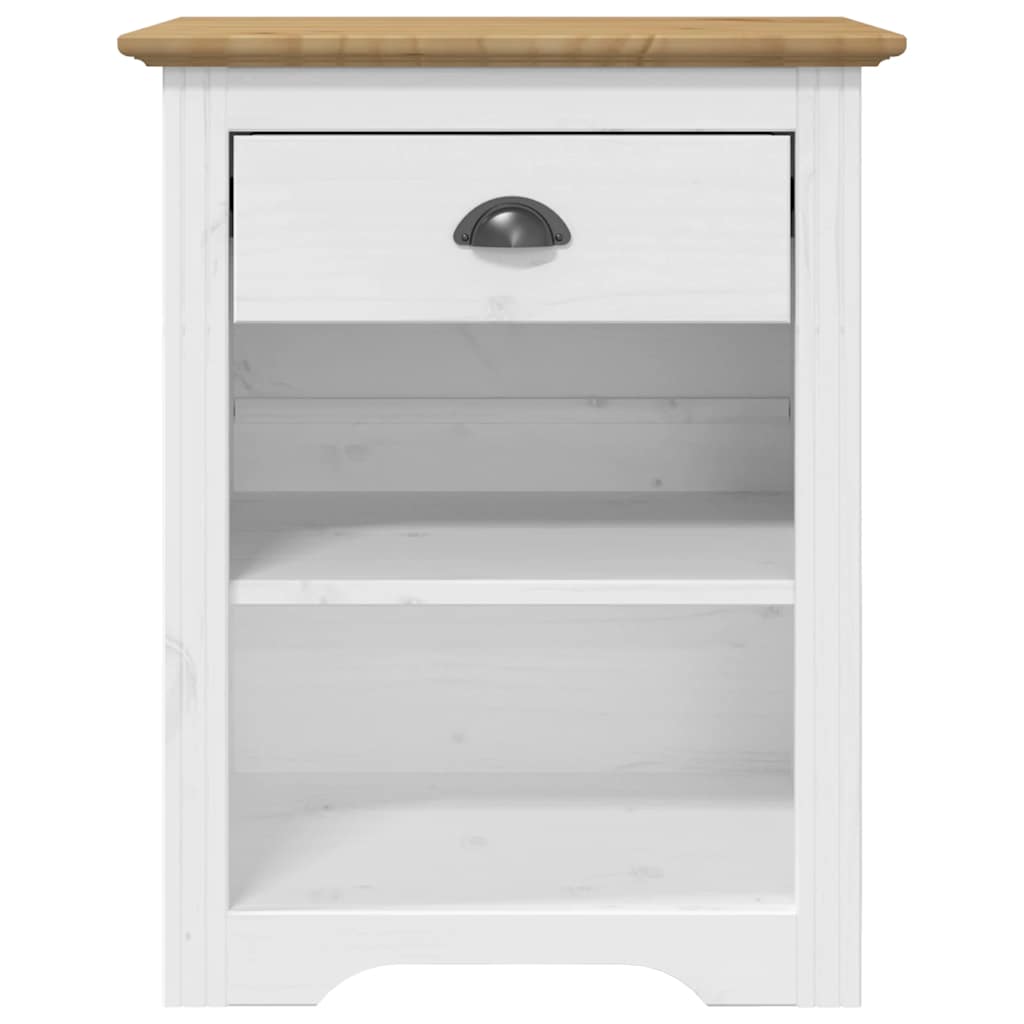 Table de chevet BODO marron 53x38,5x67 cm bois de pin massif - XIOS